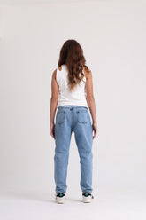Ripped Knee Girls Light Jeans